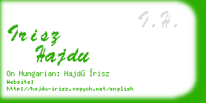 irisz hajdu business card